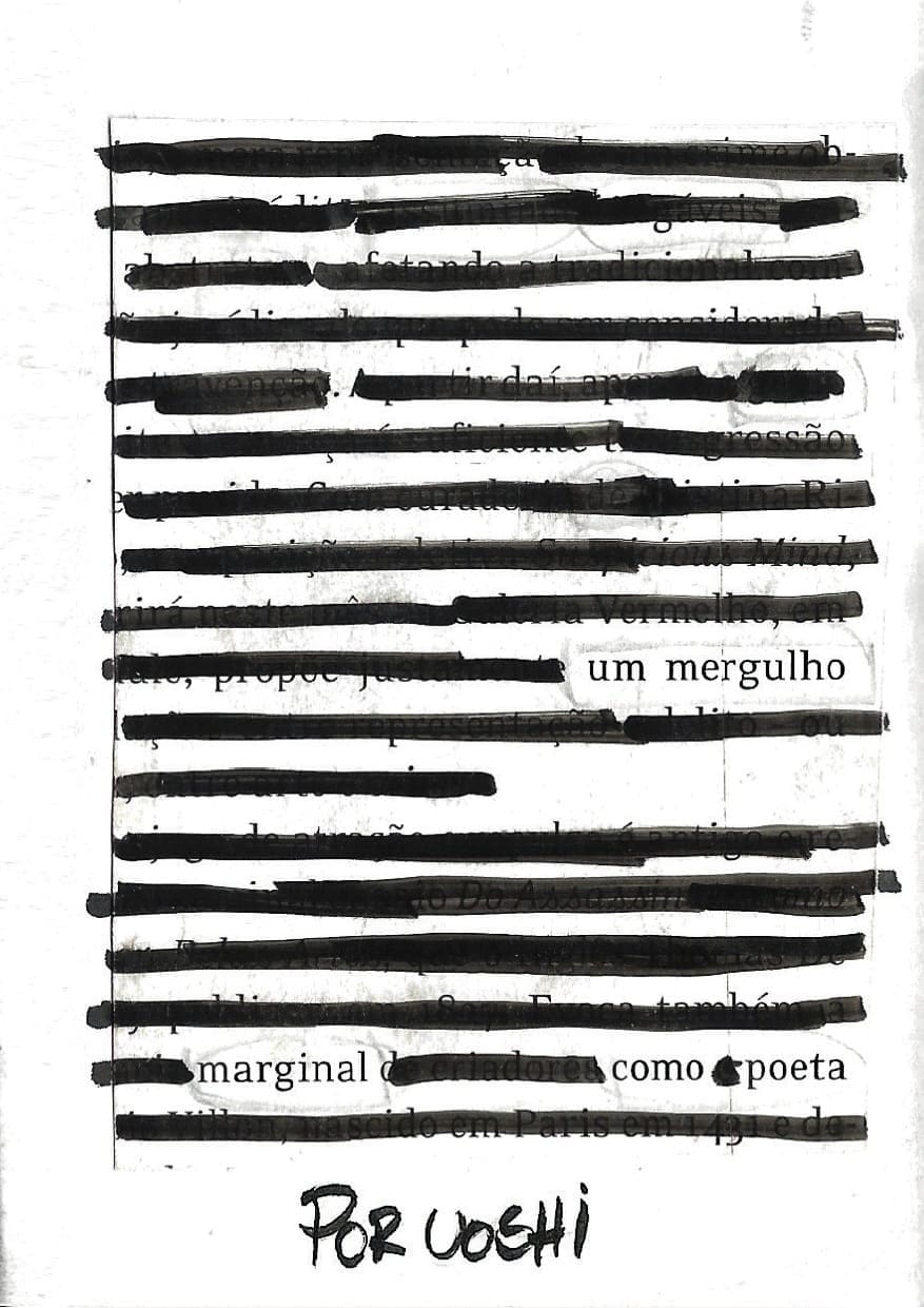 Um mergulho marginal como poeta
